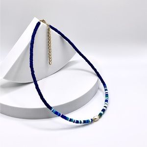 NEW….. Heishi Beaded with Genuine Freshwater Pearl Necklace